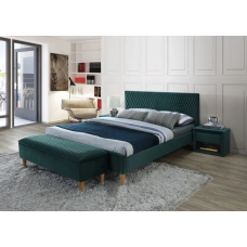 Двуспальная кровать Azurro Velvet 180X200 Зеленый AZURROV180ZD Signal