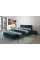 Двуспальная кровать Azurro Velvet 180X200 Зеленый AZURROV180ZD Signal