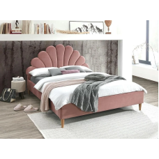 Кровать двуспальная SANTANA VELVET 160x200 ант.роза / дуб BL.52 SANTANAV160RDN Signal