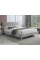 Кровать двуспальная BELMONT RAVEN 160x200 Светло-серый 06 / Орех BELMONTR160JSZOR Signal