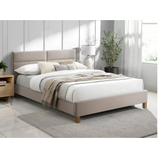 Кровать односпальная SIERRA VELVET 120x200 Бежевый / Дуб TAP.192 SIERRAV120BED Signal
