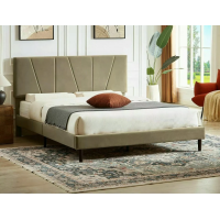 Кровать двуспальная SAVANA VELVET 120X200 Бежевый BLUVEL 28 SAVANAV120BE Signal