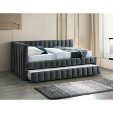 Кровать односпальная ALFIE VELVET 120X200 Серый BLUVEL 14 ALFIEV120SZ Signal