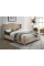 Двуспальная кровать ASPEN VELVET 160x200 цвет беж / дуб BLUVEL 28 ASPENV160BD Signal