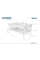 Односпальная кровать Birma 90X200 Черный BIRMA Signal