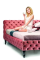 Двуспальная кровать HERRERA VELVET 160X200 античная роза / венге BLUVEL 52 HERRERAV160RW Signal