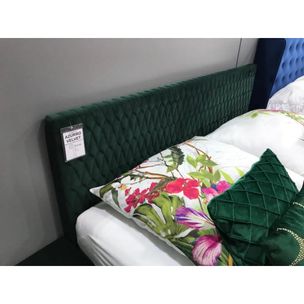 Двуспальная кровать Azurro velvet 160X200 Зеленый AZURROV160ZD Signal