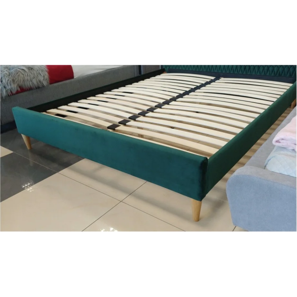 Двуспальная кровать Azurro velvet 160X200 Зеленый AZURROV160ZD Signal