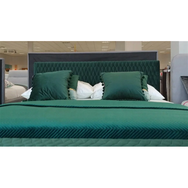 Двуспальная кровать Azurro velvet 160X200 Зеленый AZURROV160ZD Signal