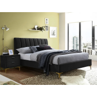 Двуспальная кровать MIRAGE VELVET 160X200 цвет черный / золото TAP. 186 MIRAGEV160C Signal
