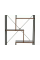 Стелаж NET B Темный Орех / Черный 132х75х35 NETBCORC Signal