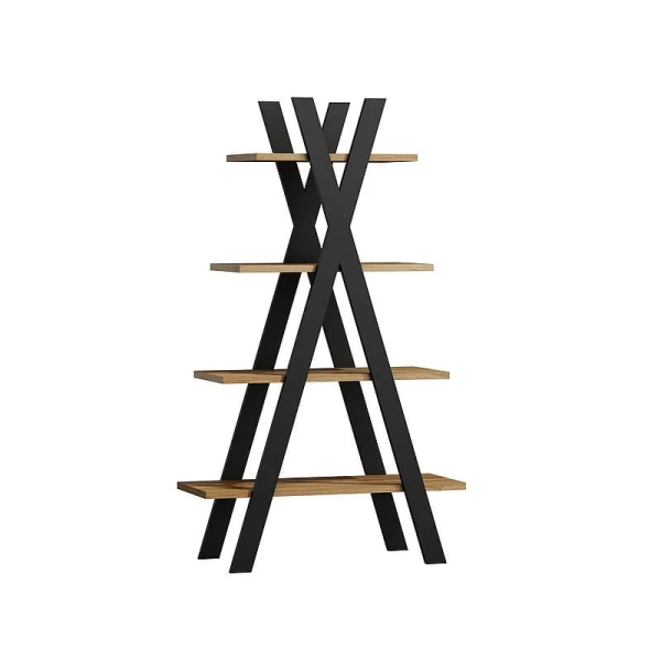Стеллаж TIPI дуб один / черный 136x80 TIPIDWC Signal