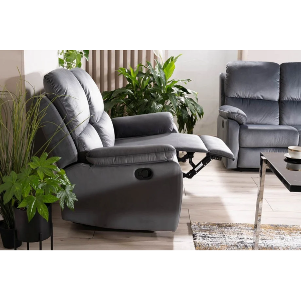 Диван раскладной SPENCER 2 VELVET серая BL.14 SPENCER2VSZ Signal
