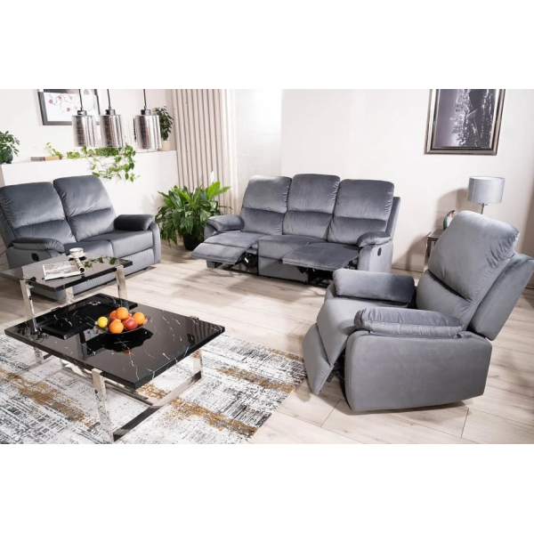 Диван раскладной SPENCER 3 VELVET серый BL.14 SPENCER3VSZ Signal