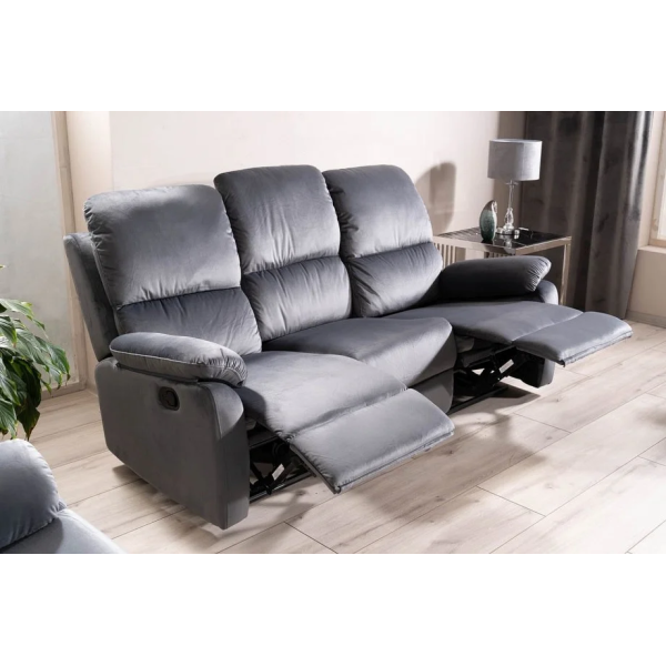 Диван раскладной SPENCER 3 VELVET серый BL.14 SPENCER3VSZ Signal