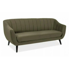 Диван ELITE 3 VELVET Оливковый BLUVEL 77 / Венге ELITE3V77OL Signal