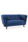 Диван CASTELLO 2 VELVET синий BLUVEL 86 / венге CASTELLO2V86 Signal