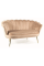 Диван CAMELLIA 2 VELVET Бежевый BLUEVEL 28 / Золото CAMELLIAV2BEZL Signal