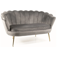 Диван CAMELLIA 2 VELVET Серый BLUEVEL 14 / Золото CAMELLIAV2SZZL Signal