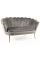 Диван CAMELLIA 2 VELVET Серый BLUEVEL 14 / Золото CAMELLIAV2SZZL Signal