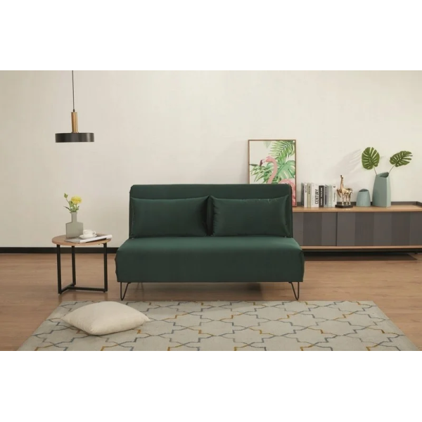 Диван ZENIA VELVET зеленый TAP.189 / черный ZENIAVZ Signal