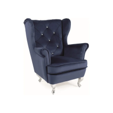 Кресло детское LILI VELVET синий BL.86/серебряный LILIVGRS Signal
