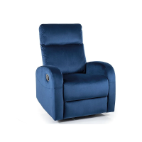 Кресло раскладное OLIMP VELVET синее BL.86 OLIMPVGR Signal