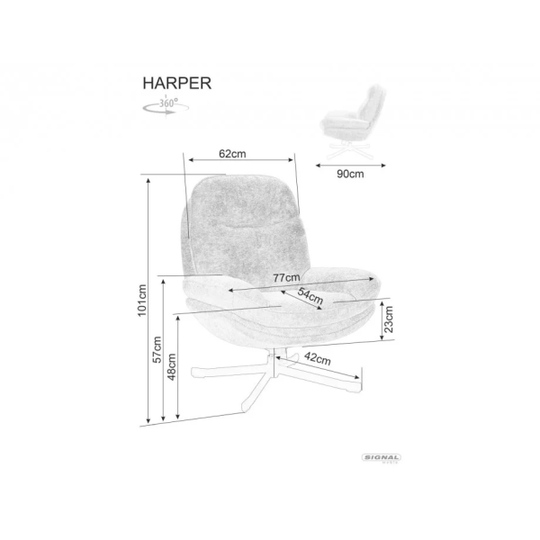 Кресло HARPER Оливковый ТАР.238 HARPEROL Signal