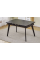 Стол обеденный раскладной OSLO CERAMIC 120(180)*80 черный глянец/черный каркас Intarsio