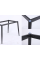 Стол обеденный SABA CERAMIC 130*70 серый глянец / черный каркас Intarsio