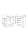 Письменный стол CONNECT 3 L SK 157×78 см. Дуб кремона котта / Стоун беж Intarsio