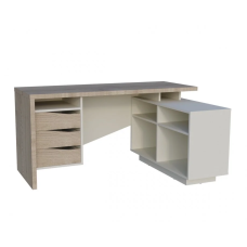 Письменный стол CONNECT 3 R SK 157×78 см. Стоун беж Intarsio