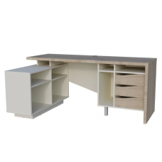 Письменный стол CONNECT 2 L SK 180×78 см. Стоун беж Intarsio
