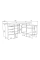 Письменный стол CONNECT 2 R SK 180×78 см. Стоун беж Intarsio