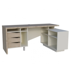 Письменный стол CONNECT 2 R SK 180×78 см. Стоун беж Intarsio