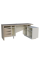 Письменный стол CONNECT 2 R SK 180×78 см. Стоун беж Intarsio