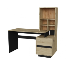 Компьютерный стол HECTOR_D/C_R 150х60 Дуб артизан / Черный Intarsio