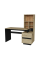 Компьютерный стол HECTOR_D/C_R 150х60 Дуб артизан / Черный Intarsio