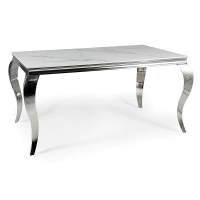 Стол обеденный PRINCE CERAMIC 150*90 белый CALACATTA/хром PRINCEBCH150 Signal