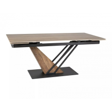 Стол обеденный раскладной GENESIS LEGNO 160(220)*90 дуб / черный / дуб GENESISD160 Signal