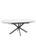 Стол обеденный раскладной GASTON CERAMIC 140(180)*80 белый / черный GASTONBC140 Signal
