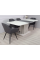 Стол обеденный раскладной CASANDRA S/A MAX 160(210)x90 шелковый камень / антрацит Intarsio