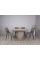 Стол кухонный раскладной AVALON_DL Дуб крафт серый / Латте 140(180)х80 Intarsio