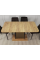 Стол обеденный раскладной TREND D-C MAX 160(210)x90 Дуб крафт золотой / Черный Intarsio