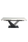 Стол FERNANDO CERAMIC 140(200)*90 бежевый/черный Intarsio