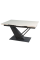 Стол FERNANDO CERAMIC 140(200)*90 бежевый/черный Intarsio