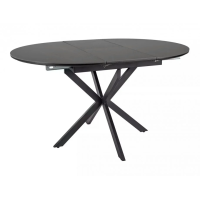 Раскладной стол обеденный GASTON CERAMIC 100(135)*100 черный GASTONC100 Signal