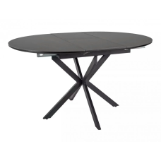 Стол обеденный раскладной GASTON CERAMIC 100(135)*100 черный GASTONC100 Signal