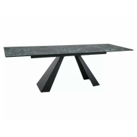 Стол обеденный раскладной SALVADORE CERAMIC Морской Verde Alpi / Черный мат (160-240)X90 SALVADORETVC160 Signal