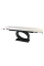 Стол OVIDIO CERAMIC 160(240)*90 белый дуб/черный каркас Intarsio